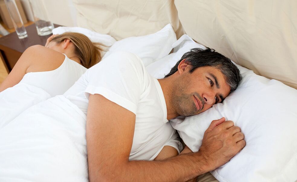 Un uomo ha problemi di potenza